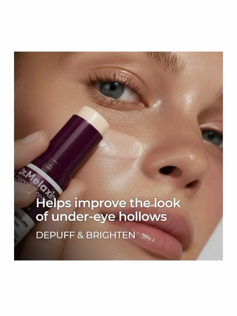 Dr. Melaxin Calcium EX Volume Glow Smooth Core Stick - Plum Packaging